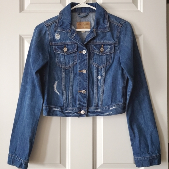Hollister Jackets & Blazers - Hollister Cropped Jean Jacket Size S